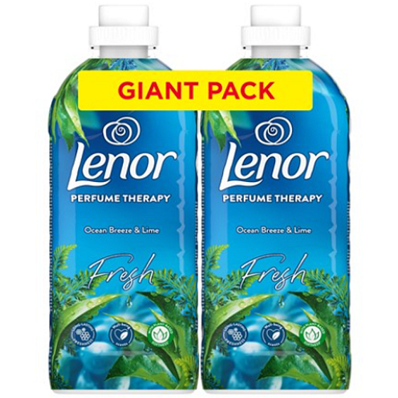 Lenor Perfume Therapy Ocean Breeze & Lime fabric softener 2 x 1200 ml, duopack
