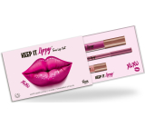 Keep it Lippy Trio Lip Set Pink matte lipstick 3,5 ml + lip pencil 0,2 g + shimmer lip gloss 1,9 ml, cosmetic set for women