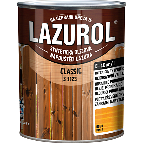 Lazurol Classic S1023 thin-layer wood stain with oil content, 0060 pine, 750 ml