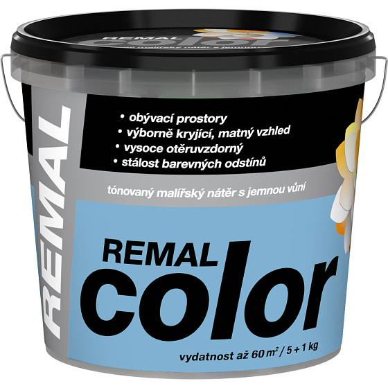 REMAL Color Paint for Walls Forget-Me-Not, 5+1 kg