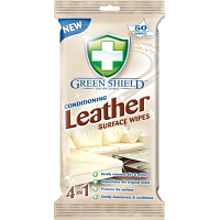 Green Shield cleaning wet wipes for leather and leatherette, 50 pcs