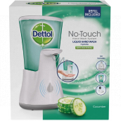 Dettol Cucumber touchless soap dispenser, machine + antibacterial soap refill 250 ml