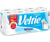 Veltie White toilet paper white 2 ply 180 pieces 16 rolls