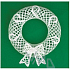Crochet wreath 19 cm
