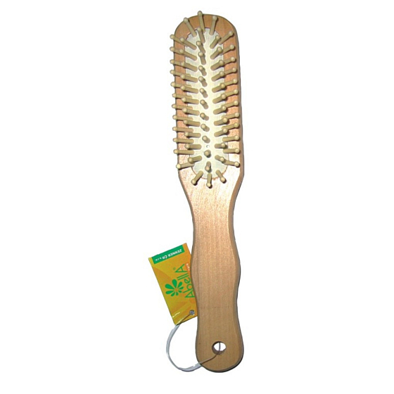 Abella Wooden hair brush oval narrow