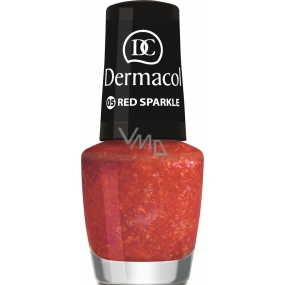 Dermacol Nail Polish with Effect nail polish with effect 05 Red Sparkle 5 ml