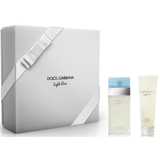 Dolce & Gabbana Light Blue eau de toilette for women 25 ml + body cream 50 ml, gift set