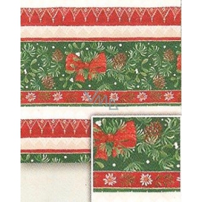 Nekupto Gift wrapping paper 70 x 200 cm Christmas Green, pine cones