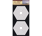 Wall stickers hexagons white 60 x 32 cm