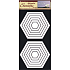 Wall stickers hexagons white 60 x 32 cm