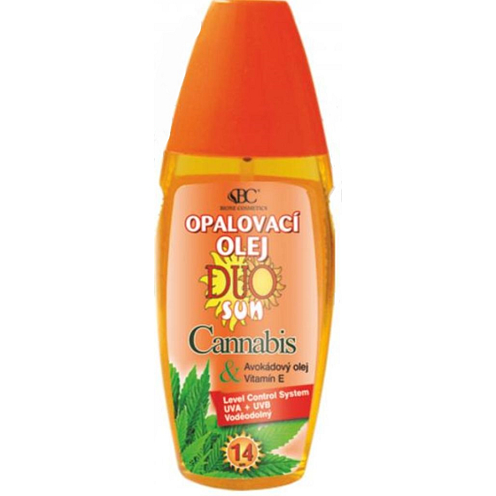 Bione Cosmetics Duo Sun Cannabis + Panthenol OF14 suntan oil 150 ml
