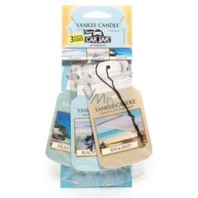 Yankee Candle Beach Vacation - Beach Holiday Classic scented car tag paper 3 pieces x 12 g