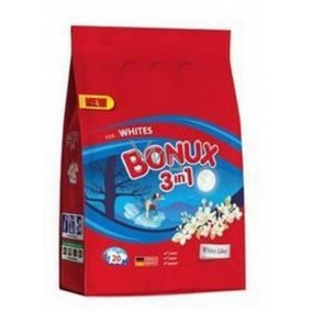 Bonux White Lilac 3 in 1 washing powder for white laundry 20 doses of 1.5 kg