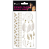 Tattoo decals gold and silver 15 x 9 cm