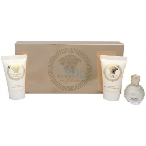 Versace Eros pour Femme eau de toilette for women 5 ml + body lotion 25 ml + shower gel 25 ml, gift set
