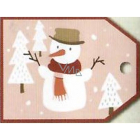 Nekupto Christmas gift cards snowman 5.5 x 7.5 cm 6 pieces
