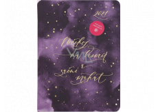 Albi Diary 2021 motivational weekly Universe 19 x 14 x 1.5 cm
