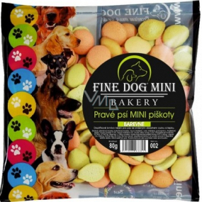Fine Dog Mini Real dog mini biscuits colored 80 g