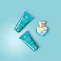Versace Dylan Turquoise eau de toilette for women 50 ml + body gel 50 ml + shower gel 50 ml, gift set for women
