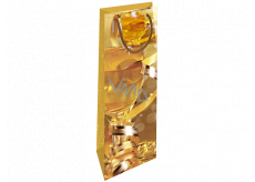 Nekupto Gift paper bag for a bottle 33 x 10 x 9 cm Christmas golden glass