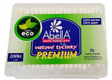 Abella Premium vatové tyčinky box 200 kusů