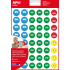 Apli Smiley stickers coloured, diameter 23 mm and 20 mm 144 pieces