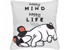 Albi Humorous pillow big Happy Mind 36 x 30 cm