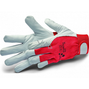 Schuller Eh klar WorkStar Race work gloves made of the finest smooth goatskin leather, cotton back, size L/9