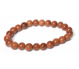 Goldstone gold elastic bracelet, ball 8 mm / 16 - 17 cm, ambition stone