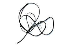 Flat brown leather 2 mm, length approx. 120 cm 1 piece