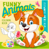 Ditipo Coloring book square Funny Animals 18 pages A4 210 x 297 mm
