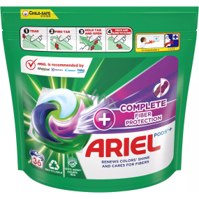 Ariel Pods+ Complete Care Fiber Protection gel capsules for coloured laundry 36 pieces 907,2 g