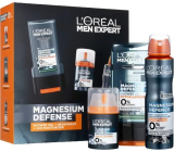 Loreal Paris Men Expert Magnesium Defence shower gel 300 ml + deodorant spray 150 ml + moisturizer for sensitive skin 50 ml, cosmetic set for men