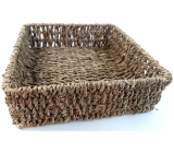 Body Basics Decorative square seaweed basket M 19 x 19 x 6 cm