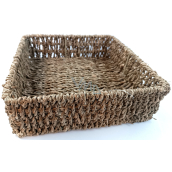 Body Basics Decorative square seaweed basket M 19 x 19 x 6 cm