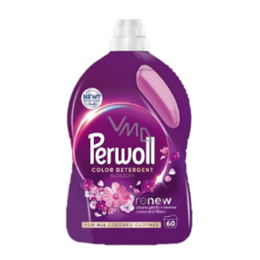 Perwoll Mega Renew Blossom washing gel for coloured linen, protection against loss of shape and preservation of colour intensity 60 doses 3000 ml