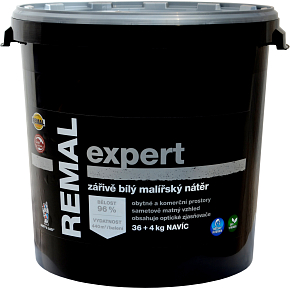 REMAL Expert Bright White Wall Paint, 36+4 kg