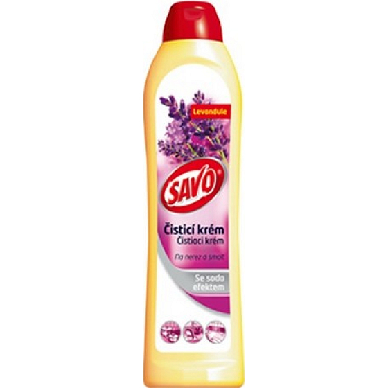 Savo Lavender cleansing cream for stainless steel and enamel 600 g