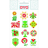 Ovo Decals Glitter Ornaments various motives 12 motives 1 miniature sheet