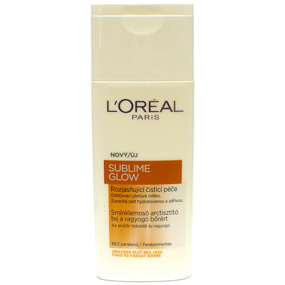 Loreal Paris Sublime Glow brightening cleansing make-up lotion 200 ml