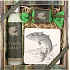 Bohemia Gifts For fishermen shower gel 200 ml + handmade soap 30 g + decorative tile with print 10 x 10 cm, cosmetic set
