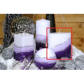 Lima Verona candle purple ellipse 110 x 125 mm 1 piece