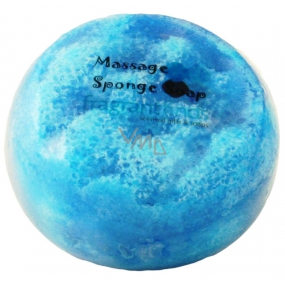 Fragrant Ormani Glycerine massage soap with a sponge filled with the scent of Giorgio Armani perfume in light blue 200 g