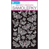 Stickers butterflies with rhinestones 19 x 10 cm