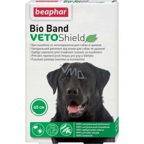 Beaphar Bio Band Veto Shield Natural repellent collar for dogs and puppies 65 cm