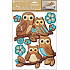 Wall stickers owls plastic 42 x 28 cm