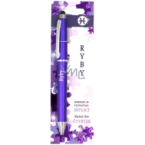 Nekupto Stylus Ballpoint pen with the moon sign Pisces