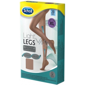 Scholl Light Legs Compression tights XL brown 20 days help prevent the feeling of fatigue in the legs and reduce the feeling of heavy legs