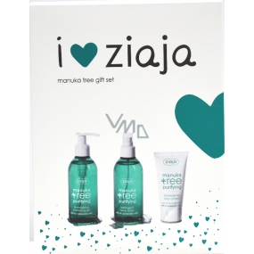 Ziaja Manuka Tree Day Cream 50 ml + washing gel 200 ml + astringent tonic 200 ml, cosmetic set