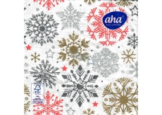 Aha Christmas paper napkins 3 ply 33 x 33 cm 20 pieces Snowflakes